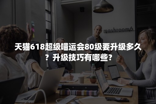 天猫618超级喵运会80级要升级多久？升级技巧有哪些？