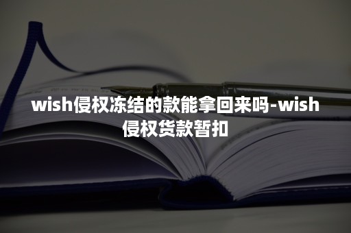 wish侵权冻结的款能拿回来吗-wish侵权货款暂扣