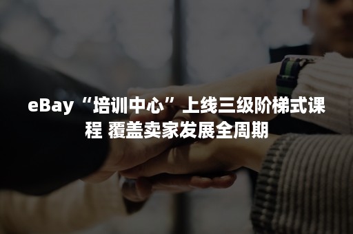 eBay“培训中心”上线三级阶梯式课程 覆盖卖家发展全周期