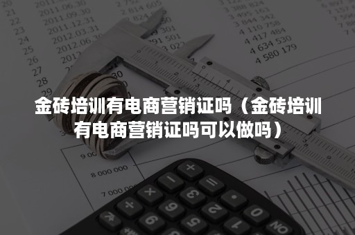 金砖培训有电商营销证吗（金砖培训有电商营销证吗可以做吗）