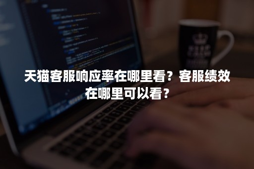 天猫客服响应率在哪里看?客服绩效在哪里可以看? 天猫客服响应率在哪里看?客服绩效在哪里可以看?