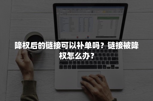 降权后的链接可以补单吗？链接被降权怎么办？