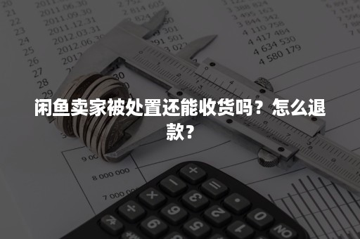 闲鱼卖家被处置还能收货吗？怎么退款？