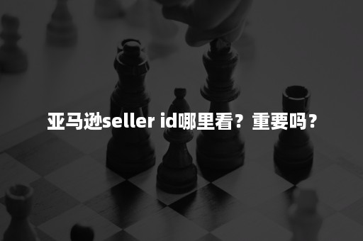 亚马逊seller id哪里看？重要吗？