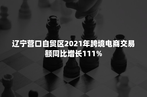 辽宁营口自贸区2021年跨境电商交易额同比增长111%