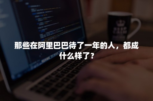 那些在阿里巴巴待了一年的人，都成什么样了？