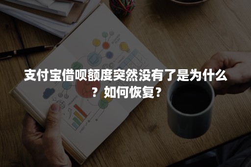 支付宝借呗额度突然没有了是为什么？如何恢复？