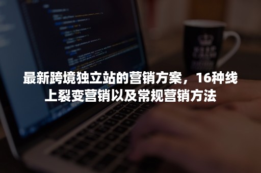 最新跨境独立站的营销方案，16种线上裂变营销以及常规营销方法