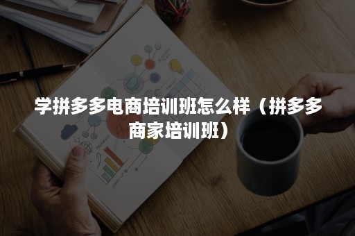 学拼多多电商培训班怎么样（拼多多商家培训班）