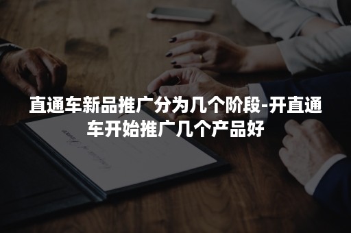 直通车新品推广分为几个阶段-开直通车开始推广几个产品好 直通车新品推广分为几个阶段-开直通车开始推广几个产品好