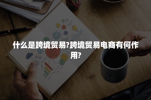 什么是跨境贸易?跨境贸易电商有何作用?