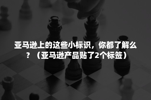 亚马逊上的这些小标识，你都了解么？（亚马逊产品贴了2个标签）