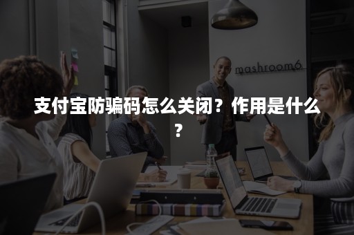 支付宝防骗码怎么关闭？作用是什么？