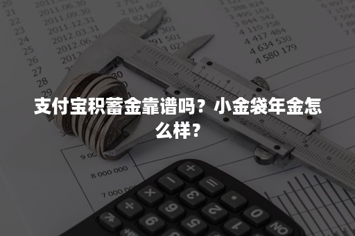 支付宝积蓄金靠谱吗？小金袋年金怎么样？