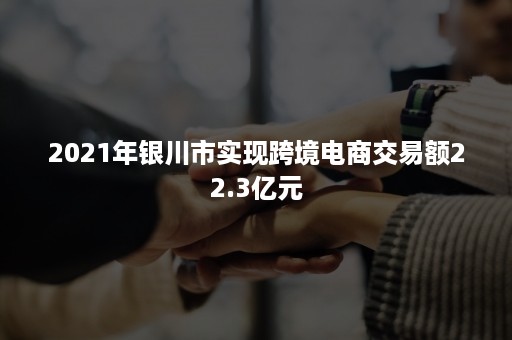 2021年银川市实现跨境电商交易额22.3亿元