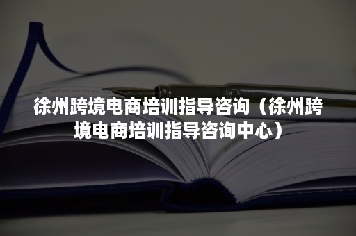 徐州跨境电商培训指导咨询（徐州跨境电商培训指导咨询中心）