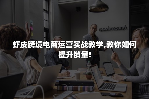 虾皮跨境电商运营实战教学,教你如何提升销量!