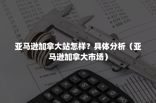 亚马逊加拿大站怎样？具体分析（亚马逊加拿大市场）