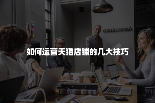 如何运营天猫店铺的几大技巧
