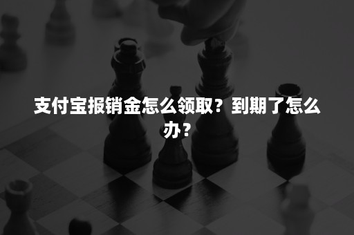 支付宝报销金怎么领取？到期了怎么办？