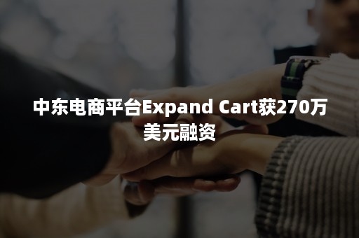 中东电商平台Expand Cart获270万美元融资