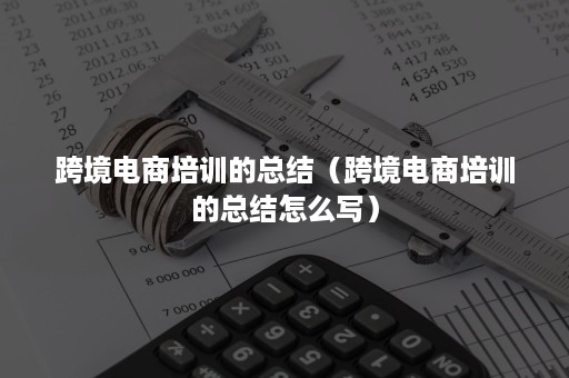 跨境电商培训的总结（跨境电商培训的总结怎么写）