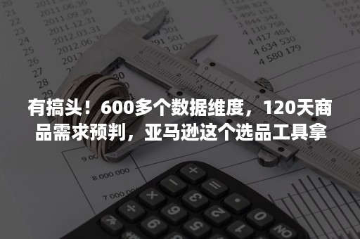 有搞头！600多个数据维度，120天商品需求预判，亚马逊这个选品工具拿捏了！