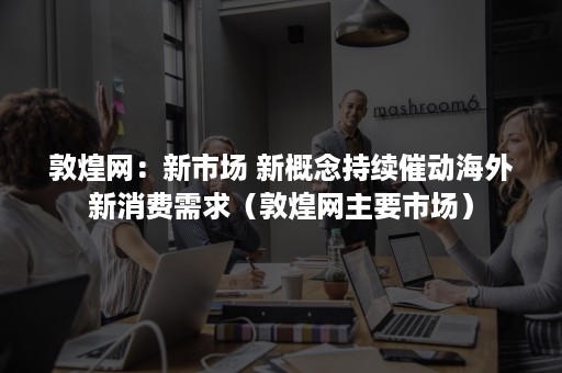 敦煌网：新市场 新概念持续催动海外新消费需求（敦煌网主要市场）