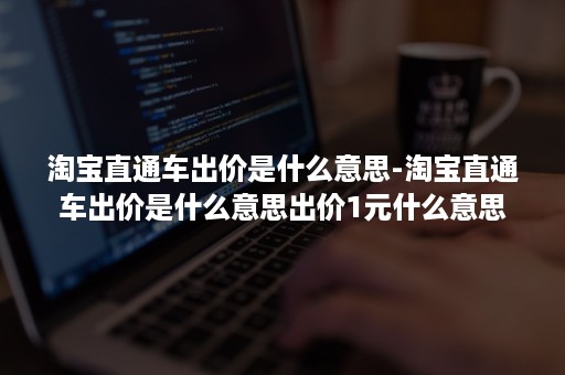 淘宝直通车出价是什么意思-淘宝直通车出价是什么意思出价1元什么意思