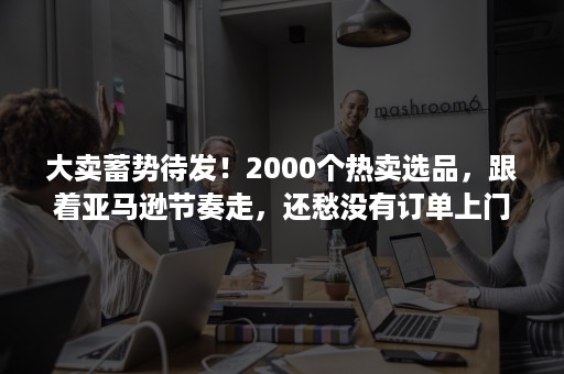 大卖蓄势待发！2000个热卖选品，跟着亚马逊节奏走，还愁没有订单上门？