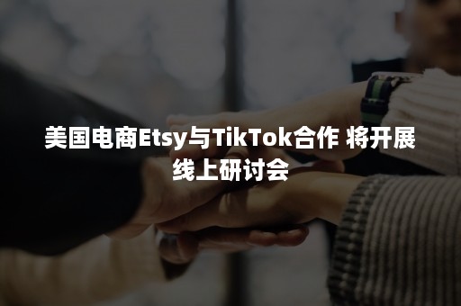 美国电商Etsy与TikTok合作 将开展线上研讨会