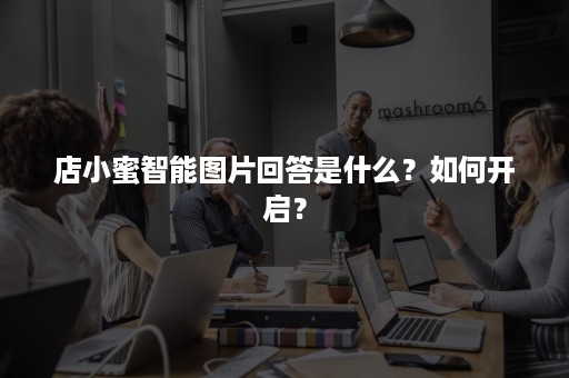 店小蜜智能图片回答是什么？如何开启？