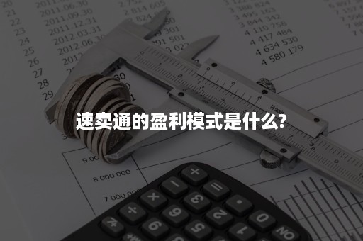 速卖通的盈利模式是什么?