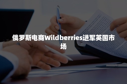 俄罗斯电商Wildberries进军英国市场