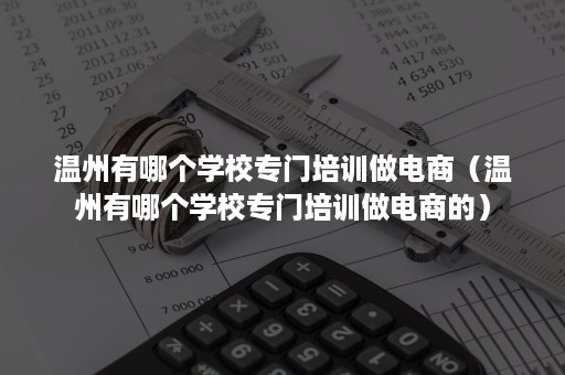 温州有哪个学校专门培训做电商（温州有哪个学校专门培训做电商的）