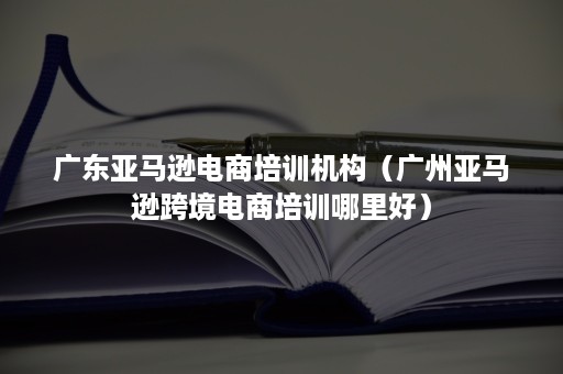 广东亚马逊电商培训机构（广州亚马逊跨境电商培训哪里好）