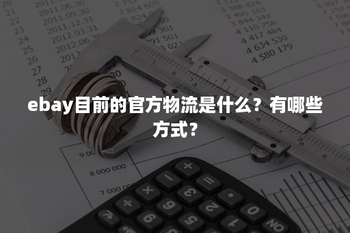 ebay目前的官方物流是什么？有哪些方式？