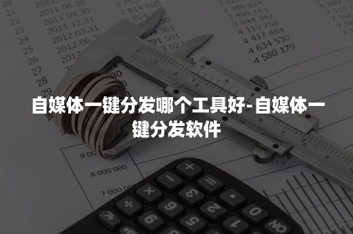 自媒体一键分发哪个工具好-自媒体一键分发软件