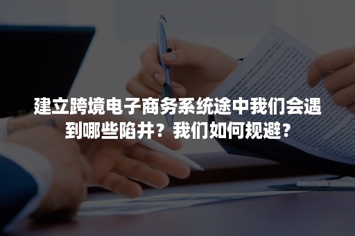 建立跨境电子商务系统途中我们会遇到哪些陷井？我们如何规避？