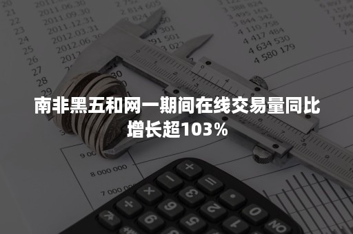 南非黑五和网一期间在线交易量同比增长超103%