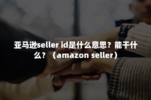 亚马逊seller id是什么意思？能干什么？（amazon seller）