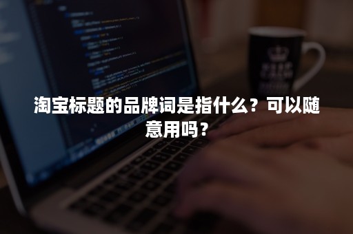 淘宝标题的品牌词是指什么？可以随意用吗？