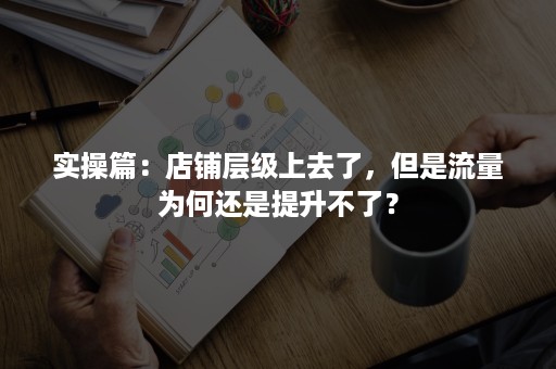 实操篇：店铺层级上去了，但是流量为何还是提升不了？