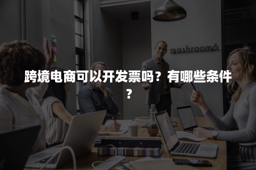 跨境电商可以开发票吗？有哪些条件？