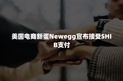 美国电商新蛋Newegg宣布接受SHIB支付