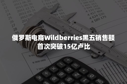 俄罗斯电商Wildberries黑五销售额首次突破15亿卢比