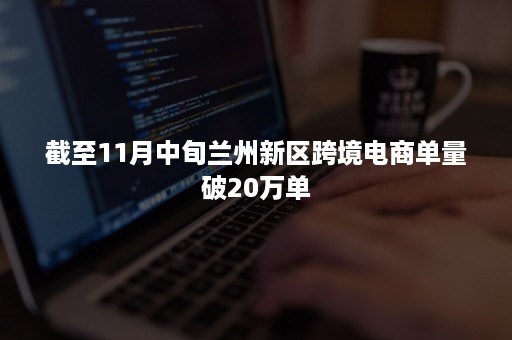 截至11月中旬兰州新区跨境电商单量破20万单