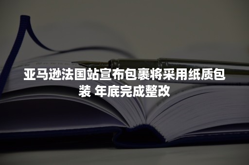 亚马逊法国站宣布包裹将采用纸质包装 年底完成整改