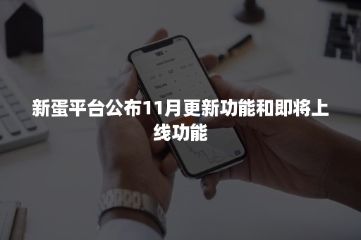 新蛋平台公布11月更新功能和即将上线功能