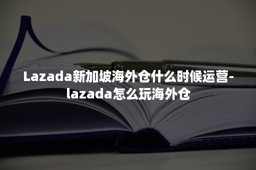 Lazada新加坡海外仓什么时候运营-lazada怎么玩海外仓